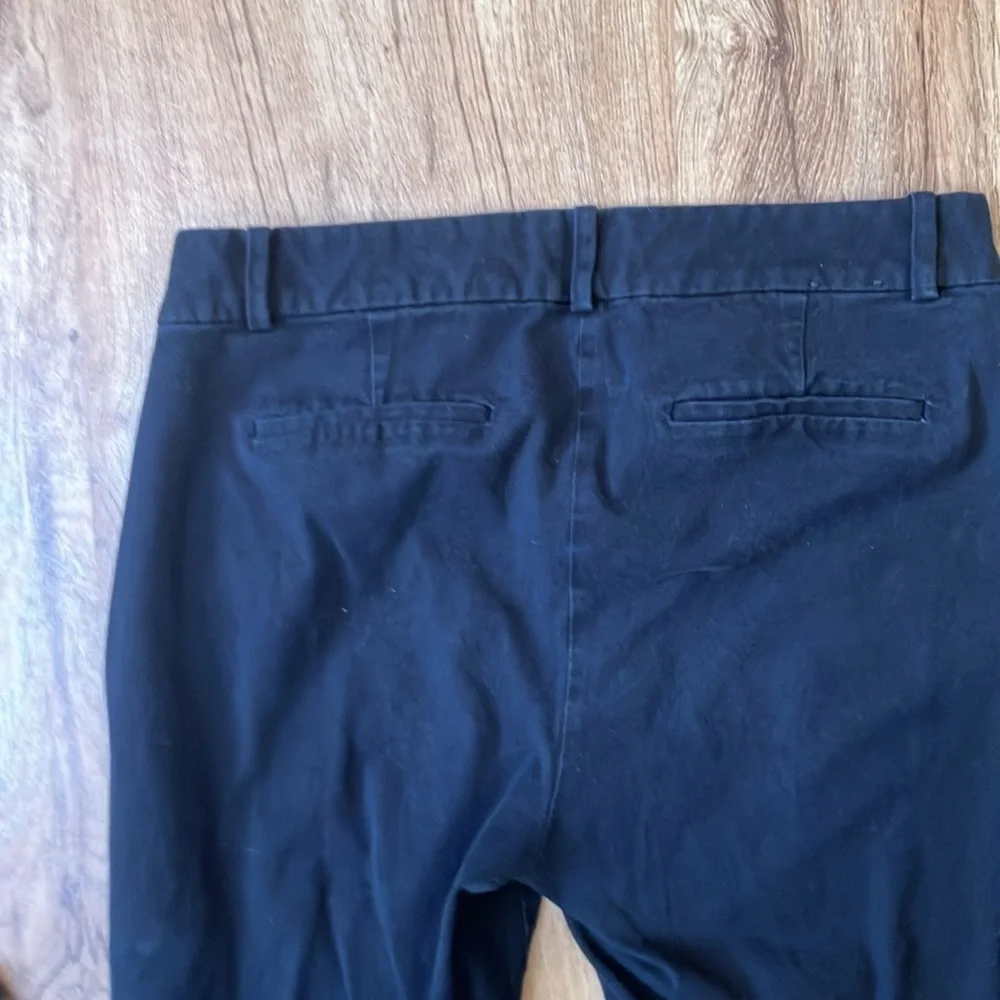 J crew Winnie pants black size 12 ankle preppy Classic wardrobe basic
